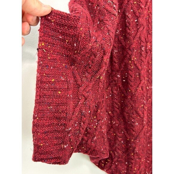New St Johns Bay Women Sz XXL Maroon Red Sweater Short Dolman Sleeve Pullover E4 - Picture 9 of 12